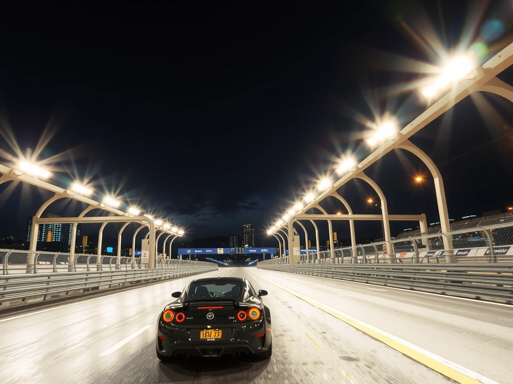 Circuito nocturno espectacular en Chickenroadtechs